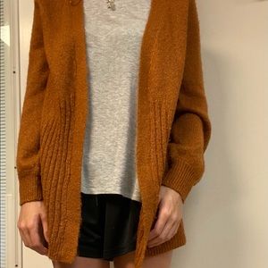 Light brown floral detail cardigan